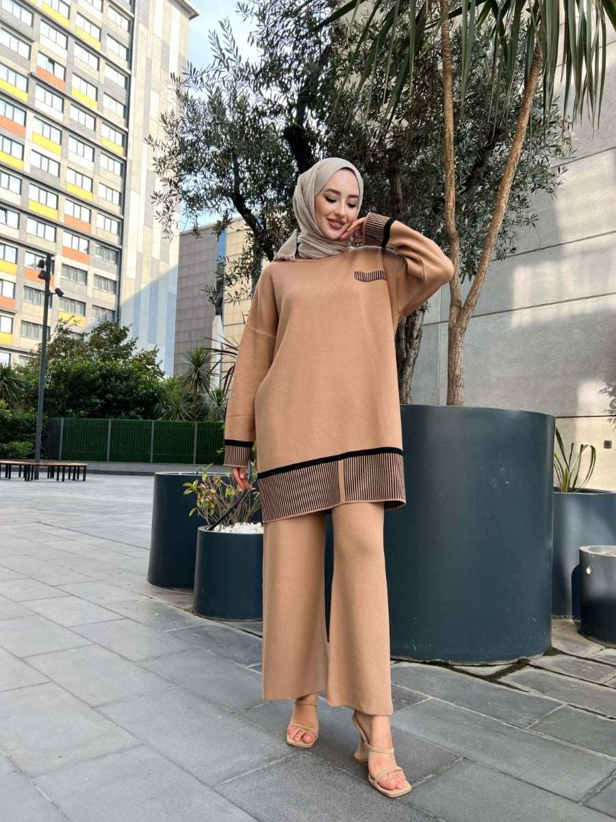 Strickkleid Winter Set | Hijab Kleidung