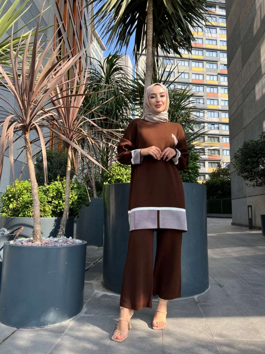 Strickkleid Winter Set | Hijab Kleidung