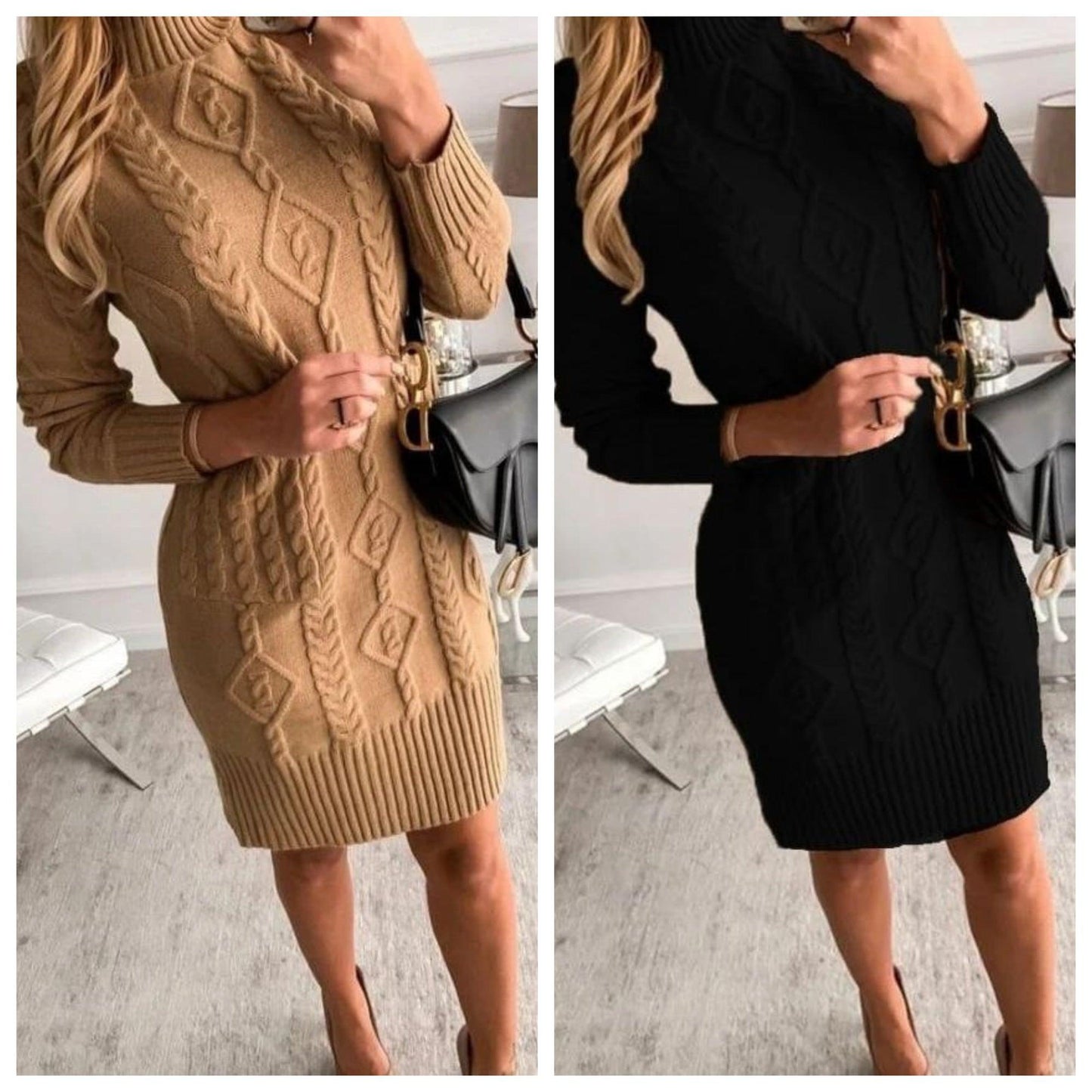 Pullover Kleid aus Wolle - kleopatramarkt