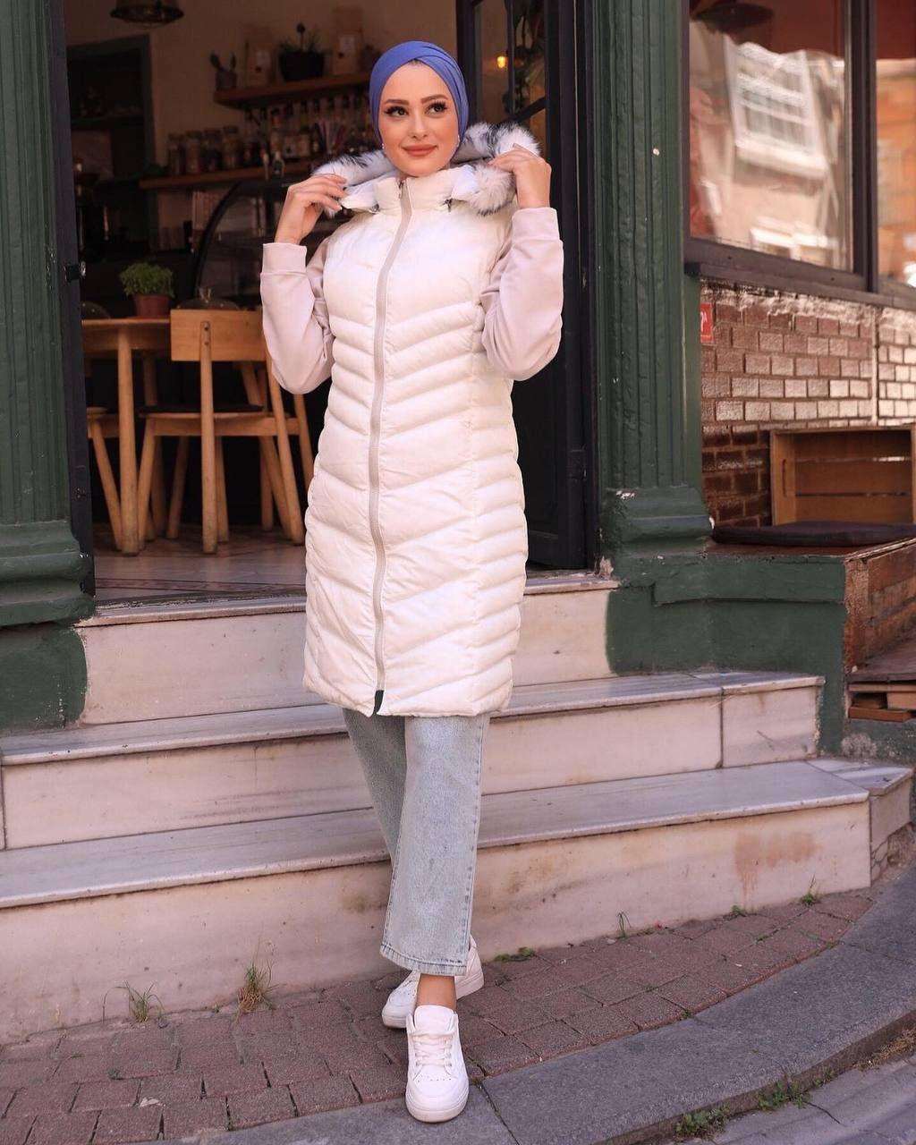 Winter Women Vest Jacket Sleeveless Down Jacket Coats Hooded Full Zip Up Vests Longline Vest.