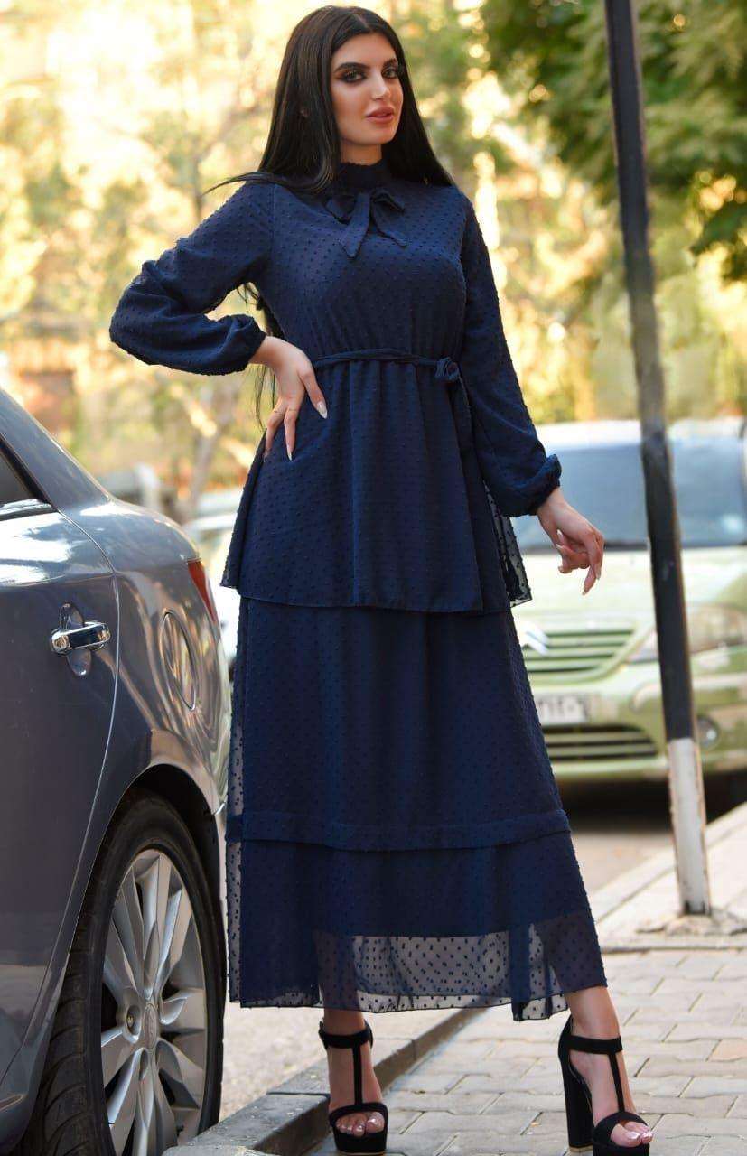Damen maxikleid lange ärmel für sommer - kleopatramarkt