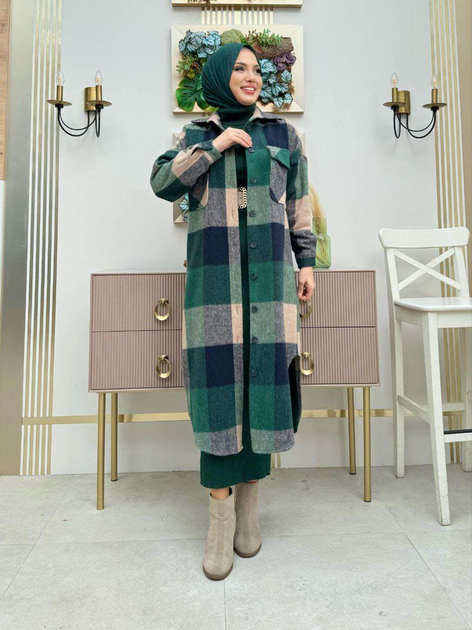 Strickkleid Winter Set | Hijab Kleidung