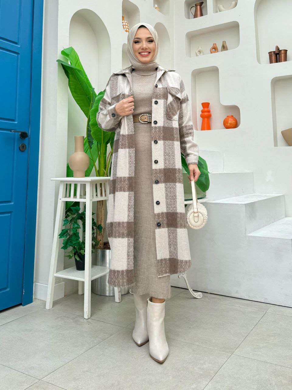 Strickkleid Winter Set | Hijab Kleidung