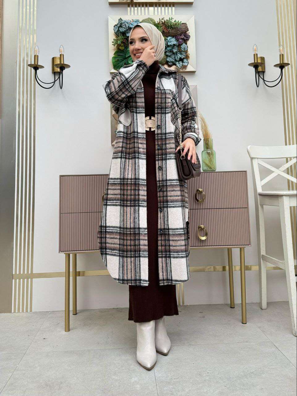 Strickkleid Winter Set | Hijab Kleidung