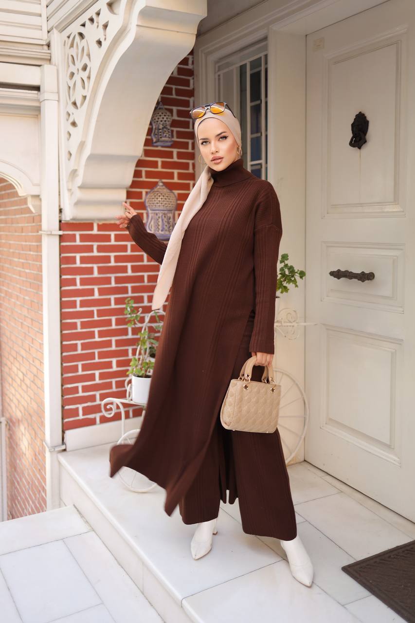 Strickkleid Winter Set | Hijab Kleidung