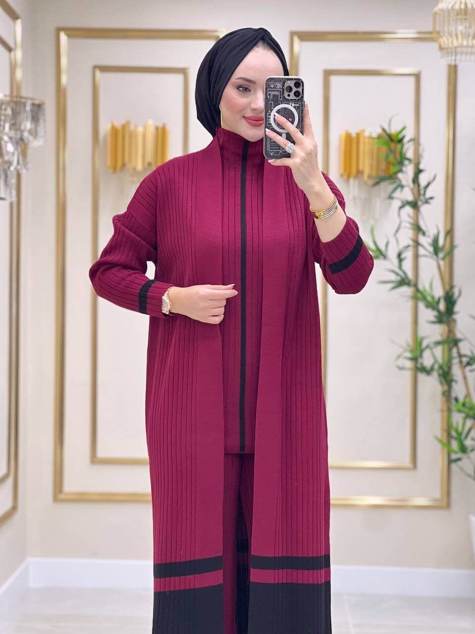 Strickkleid Winter Set | Hijab Kleidung