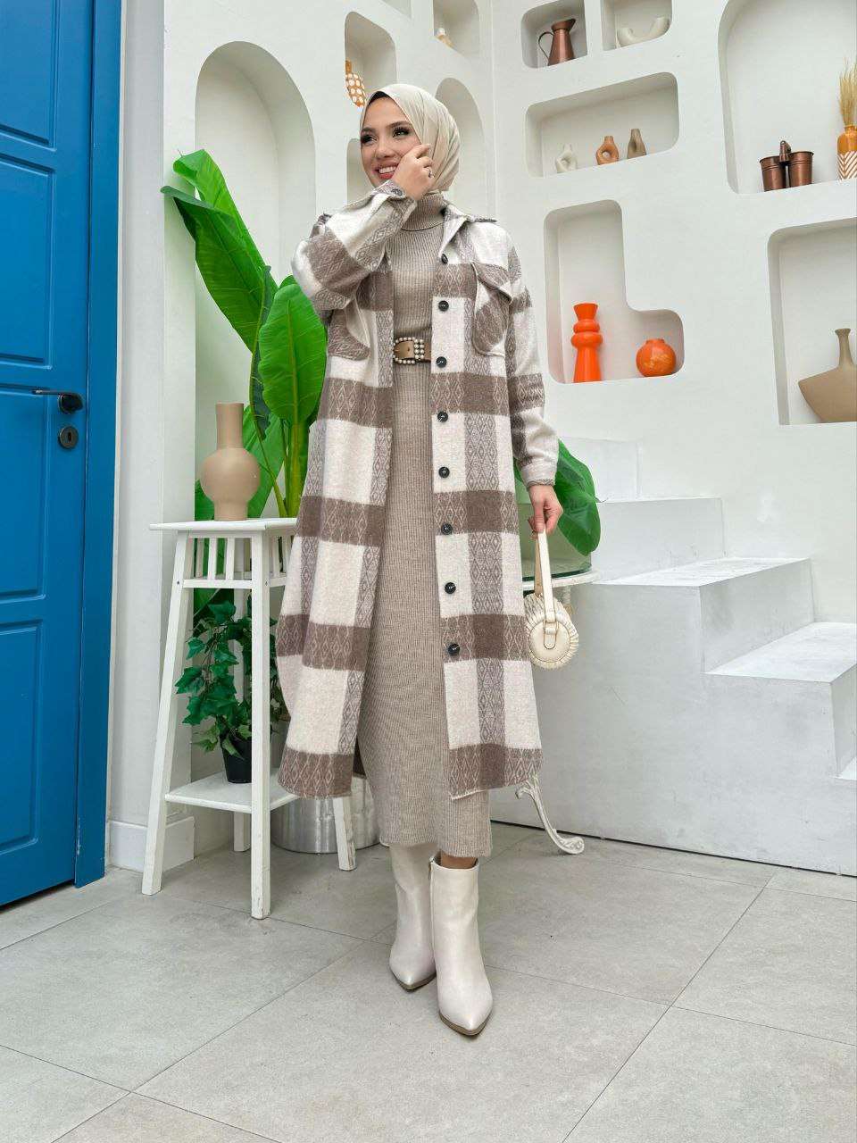 Strickkleid Winter Set | Hijab Kleidung
