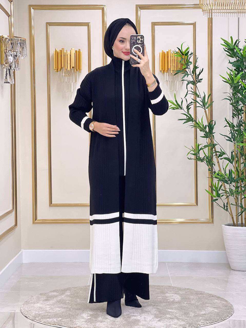 Strickkleid Winter Set | Hijab Kleidung