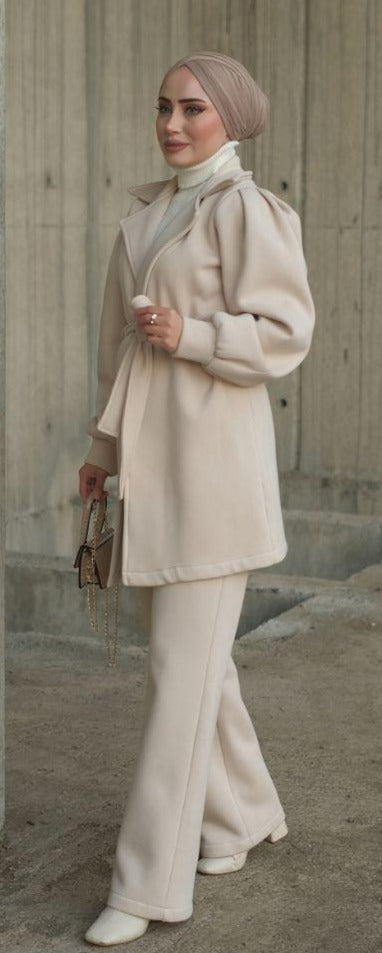 Two-piece set, jacket and pants ,muslimische Kleidung, Set, modernes Set, zeitgenössische Abaya & bescheidene Kleidung, Hijab-Kleidung, bescheidener Hijab. Hijab-Anzug, - kleopatramarkt