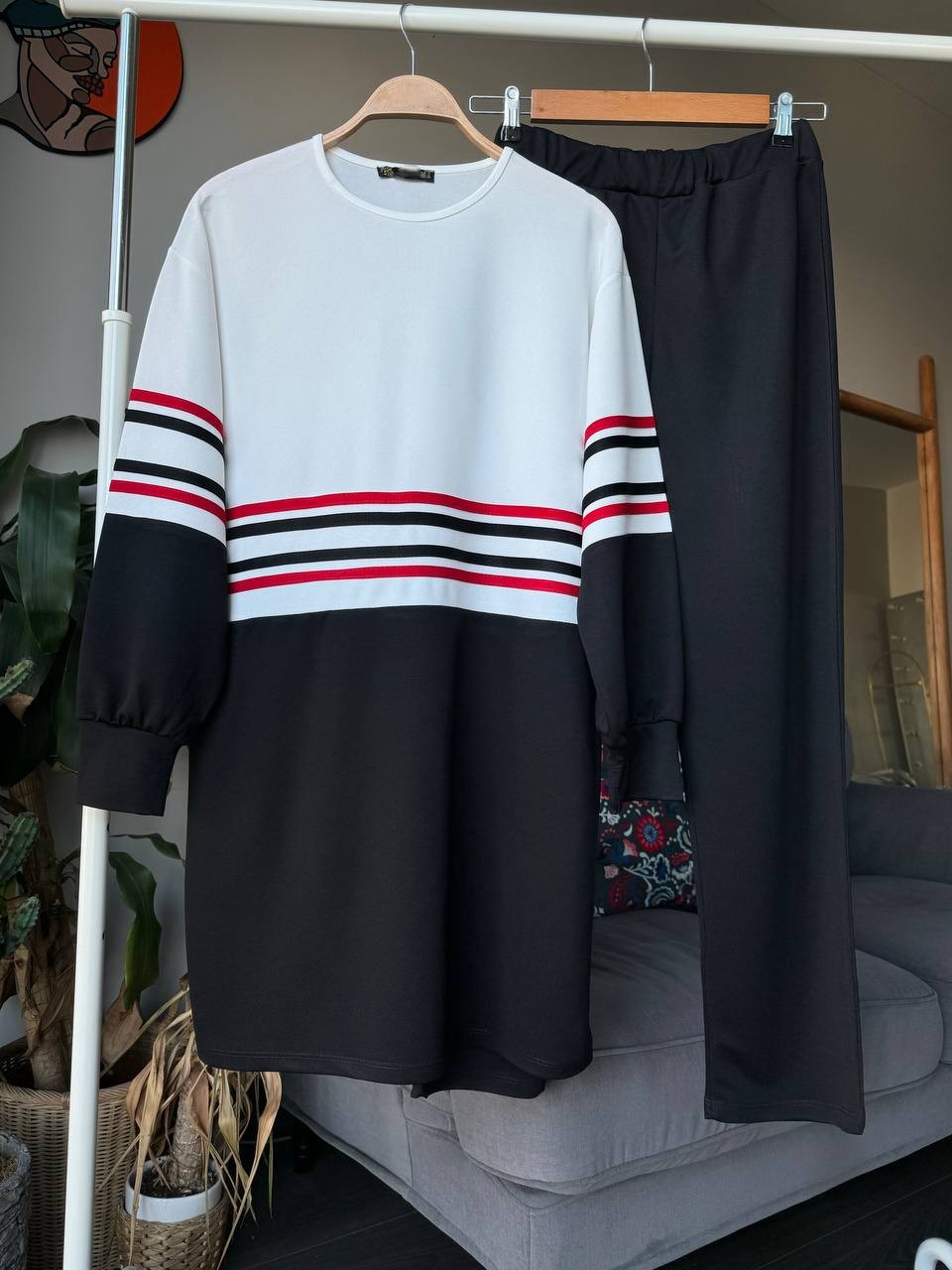 Zweiteiler lang  Set -  Hose + bluse