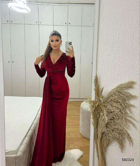 Velvet Dress, Long Sleeve Velvet Dress