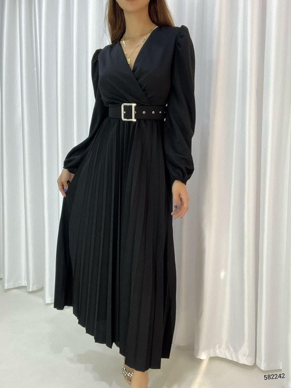 New Dress Women's Long Sleeve French Retro Style V Neck Waist Slim Bottoming Long Skirt ,muslimische Kleidung, Set, modernes Set, zeitgenössische Abaya & bescheidene Kleidung, Hijab-Kleidung, bescheidener Hijab. Hijab-Anzug, - kleopatramarkt