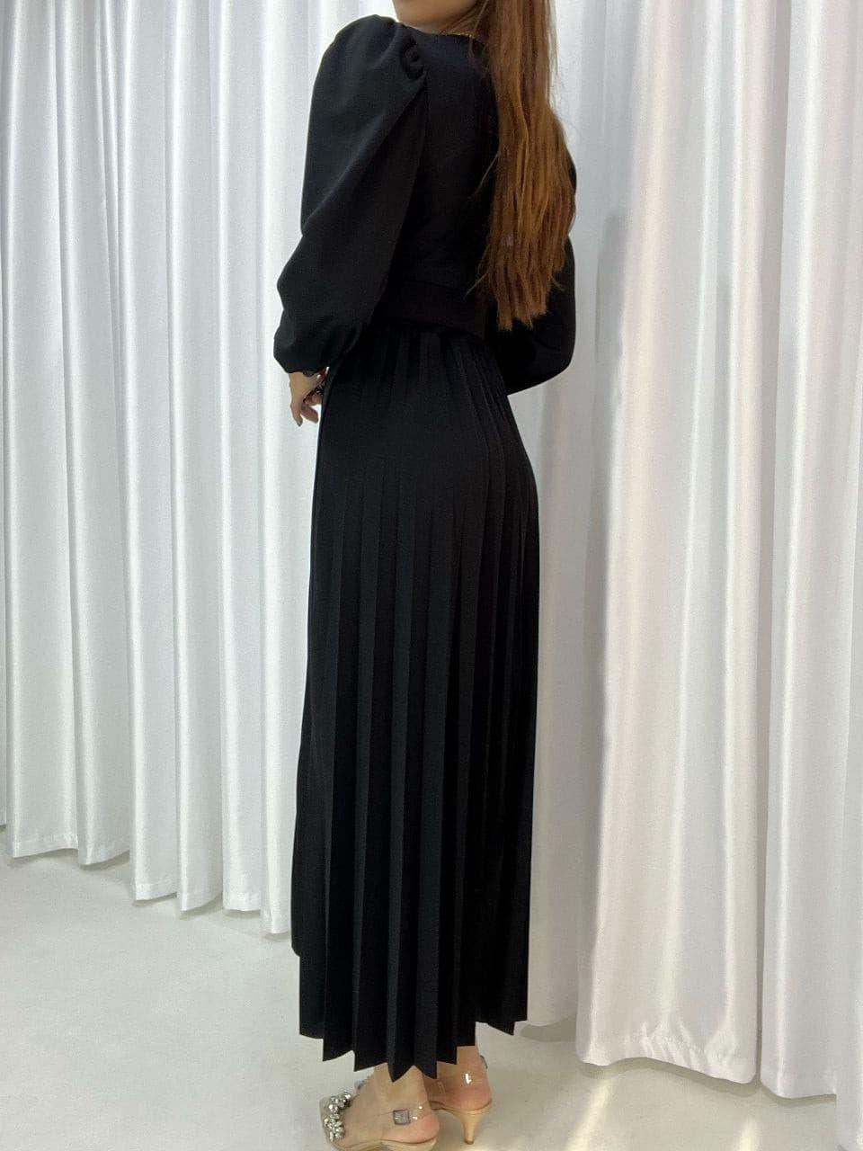 New Dress Women's Long Sleeve French Retro Style V Neck Waist Slim Bottoming Long Skirt ,muslimische Kleidung, Set, modernes Set, zeitgenössische Abaya & bescheidene Kleidung, Hijab-Kleidung, bescheidener Hijab. Hijab-Anzug, - kleopatramarkt